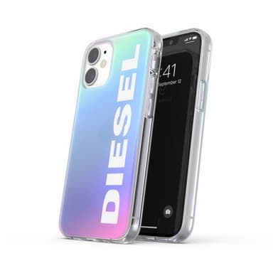 Diesel iPhone 12 Mini Cover Snap Case Holographic Hvid