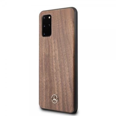 Mercedes Benz Samsung Galaxy S20 Plus Cover Wood Line Brun