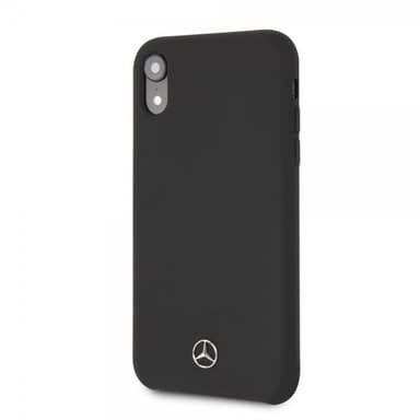 Mercedes Benz iPhone Xr Skal Silikon Logo Svart