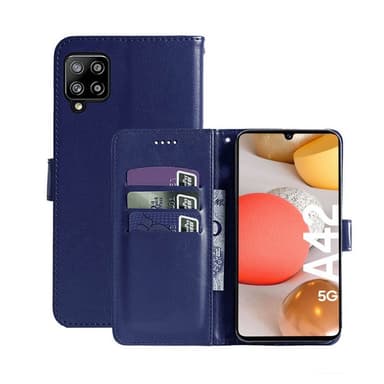 Wallet Cover 3-kort Samsung Galaxy A42  - mørk