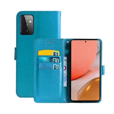 Wallet Cover 3-kort Samsung Galaxy A72 5G  - Lyseblå
