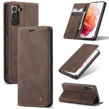 CaseMe Smart FlipCase Samsung Galaxy S21 Plus  - kaffe