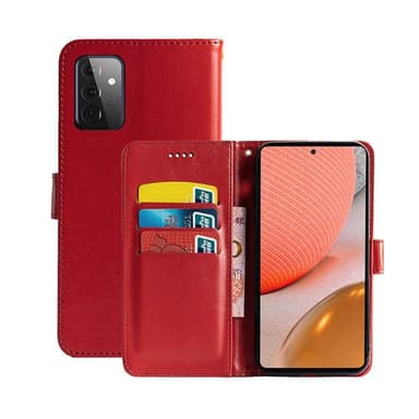 Wallet Cover 3-kort Samsung Galaxy A72 5G  - rød