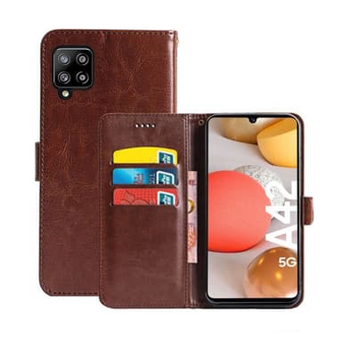 Wallet Cover 3-kort Samsung Galaxy A42  - brun