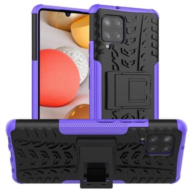 Stødbestandigt cover med stativ Samsung Galaxy A42  - lilla