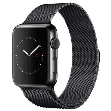 SKALO Milanese Loop Apple Watch 42/44/45/49mm - Sort