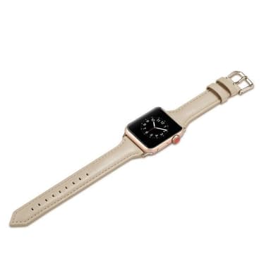 SKALO Smalt læderarmbånd Apple Watch 38/40/41mm - Rød