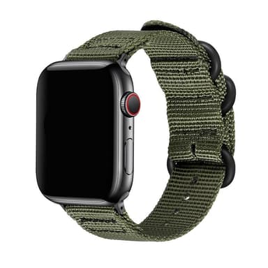 SKALO Nato armbånd i nylon Apple Watch 38/40/41mm - Grøn
