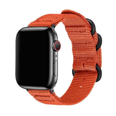 SKALO Nato armbånd i nylon Apple Watch 42/44/45/49mm - Orange