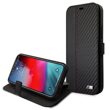 BMW iPhone 12 Pro Max Etui Dynamic Carbon Sort