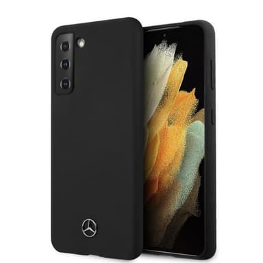 Mercedes Benz Samsung Galaxy S21 Cover med Logo Sort