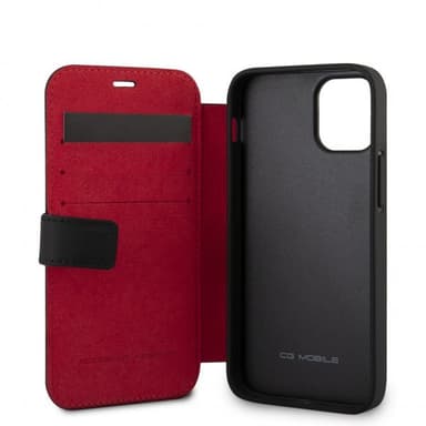 Ferrari iPhone 12 Mini Etui Logo Perforeret Sort