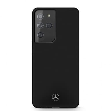 Mercedes Benz Samsung Galaxy S21 Ultra Cover med Logo Sort