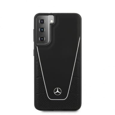 Mercedes Benz Samsung Galaxy S21 Cover Logo Perforeret Dynamic Sort