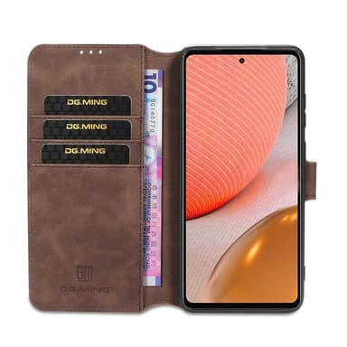 DG-Ming Wallet 3-kort Samsung Galaxy A72 5G  - kaffe
