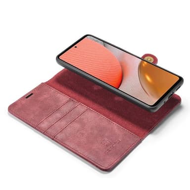 Wallet DG-Ming 2i1 Samsung Galaxy A72 5G  - rød