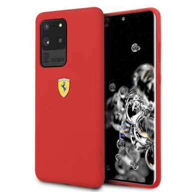 Ferrari Samsung Galaxy S20 Ultra Cover med Logo Rød