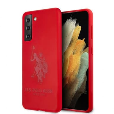 U.S. Polo Samsung Galaxy S21 Cover med Logo Rød