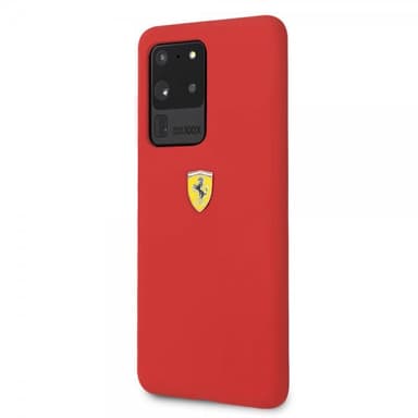 Ferrari Samsung Galaxy S20 Ultra Cover med Logo Rød