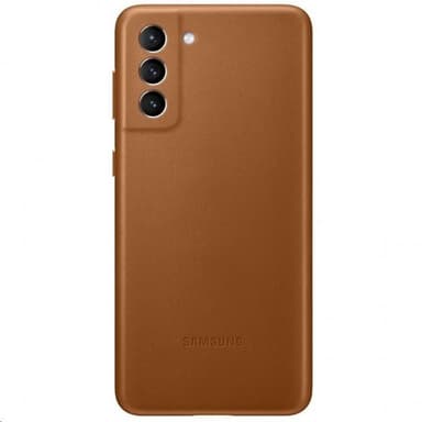 Samsung Original Galaxy S21 Plus Cover Leather Cover Brun