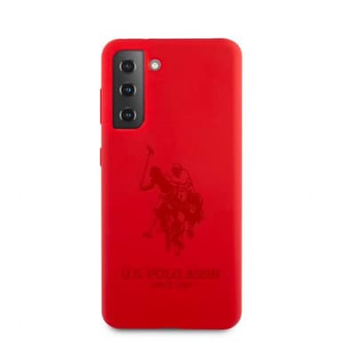 U.S. Polo Samsung Galaxy S21 Cover med Logo Rød