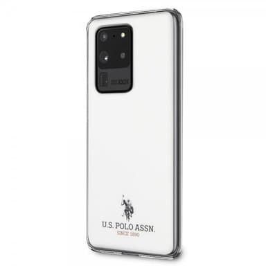 U.S. Polo Samsung Galaxy S20 Ultra Cover med Logo Hvid