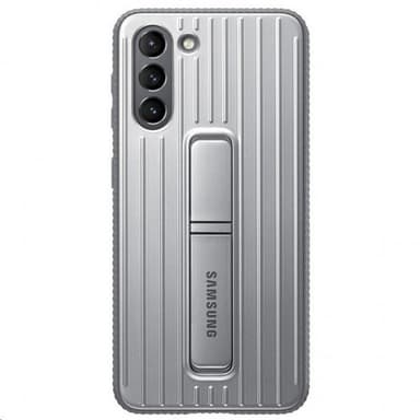 Samsung Original Galaxy S21 Plus Cover Protective Standing Cover Lysegrå