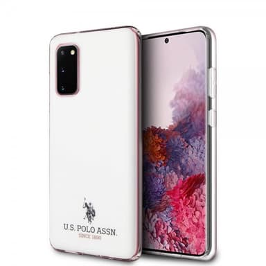 U.S. Polo Samsung Galaxy S20 Cover med Logo Hvid