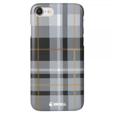 Krusell iPhone 7/8/SE Cover Limited Cover Plaid Dark Grey