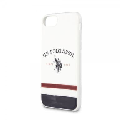 U.S. Polo iPhone 7/8/SE Cover Tricolore Hvid