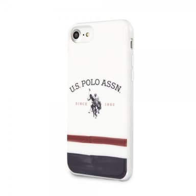 U.S. Polo iPhone 7/8/SE Cover Tricolore Hvid