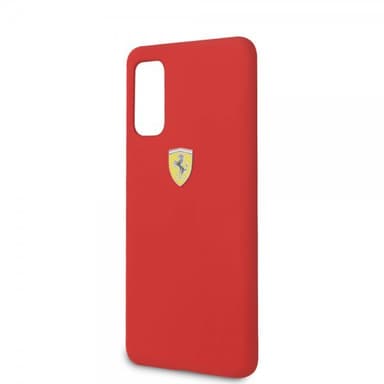 Ferrari Samsung Galaxy S20 Cover med Logo Rød
