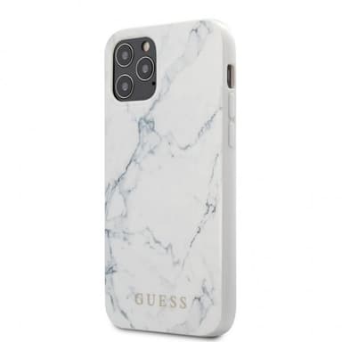 Guess iPhone 12 Pro Max Cover Marble Cover Hvid