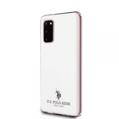 U.S. Polo Samsung Galaxy S20 Cover med Logo Hvid