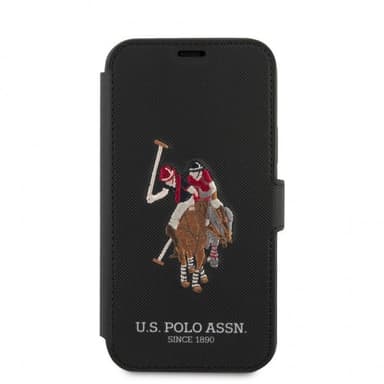 U.S. Polo iPhone 12/iPhone 12 Pro Etui Embroidery Sort