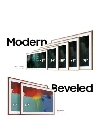 Samsung The Frame 65" skrå ramme (2021-2024/hvid)