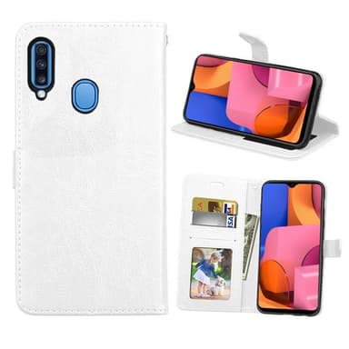 Mobil tegnebog 3-kort Samsung Galaxy A20s  - hvid