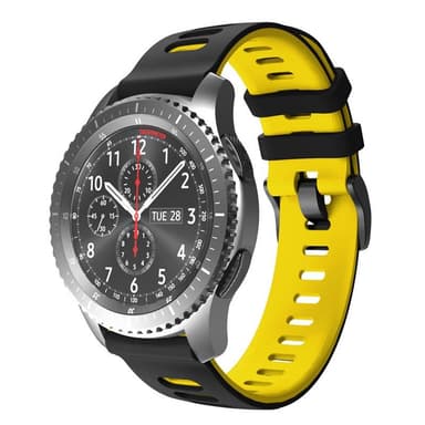 Twin Sport Armbånd Samsung Galaxy Gear S3 - sort/gul