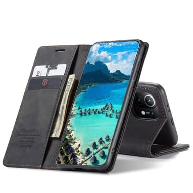 CASEME Retro tegnebog taske til Xiaomi Mi 11 - sort