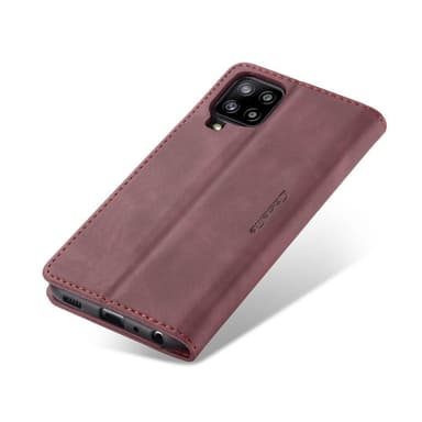 CASEME Retro Pung Taske til Samsung Galaxy A12 - Vinrød