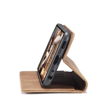 CASEME Retro Pung Taske til Samsung Galaxy A12 - Brun