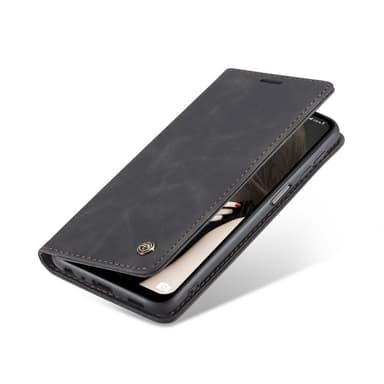 CASEME Retro Pung Taske til Samsung Galaxy A12 - Sort
