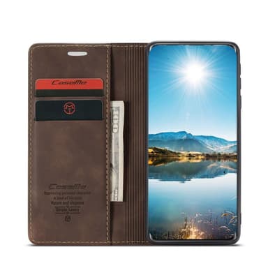 CASEME Retro tegnebog taske til Xiaomi Mi 11 - Kaffe