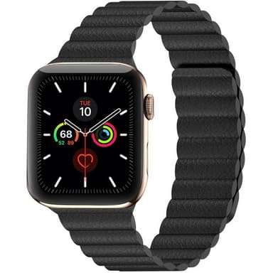 Apple Watch 6 (40mm) Læder loop rem - Sort