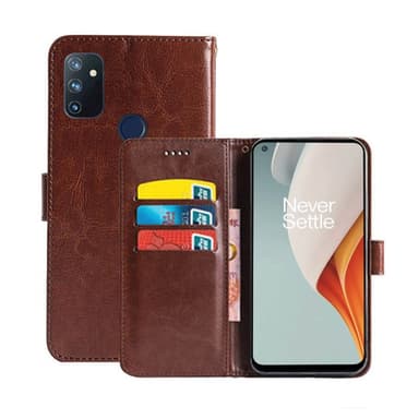 Wallet Cover 3-kort OnePlus Nord N100  - brun