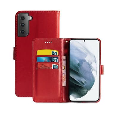 Wallet Cover 3-kort Samsung Galaxy S21 FE  - rød
