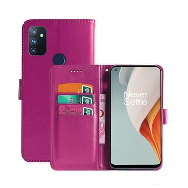 Wallet Cover 3-kort OnePlus Nord N100  - lyserød
