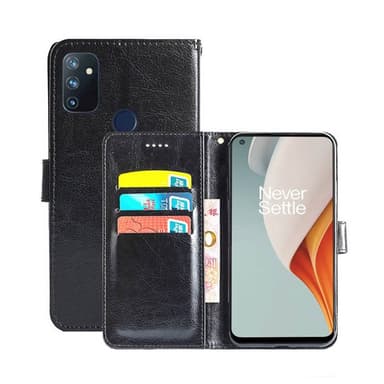 Wallet Cover 3-kort OnePlus Nord N100  - sort