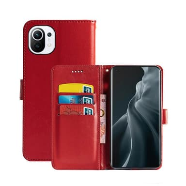 Wallet Cover 3-kort Xiaomi Mi 11  - rød