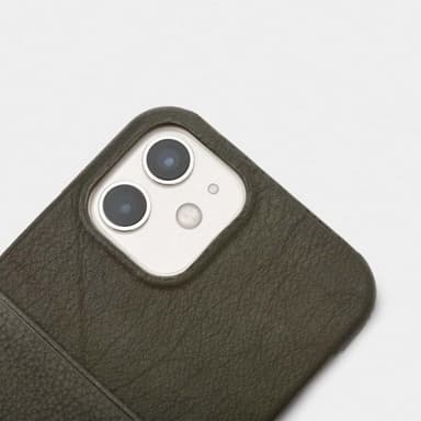 Trunk iPhone 12/iPhone 12 Pro Cover Leather Backcover Grøn